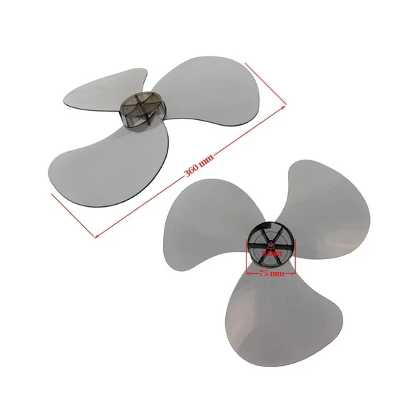 Vantilatör Pervanesi-Sert Malzeme & Güçlü Üfleme, Airking Riva ile Uyumlu - Resim 2