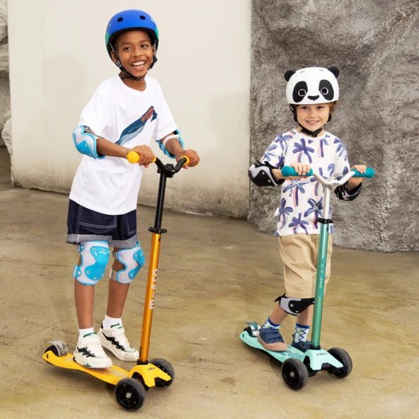 Micro Maxi Deluxe Pro LED 3 Tekerli Işıklı Çocuk Scooter Vibrant Blue - 5