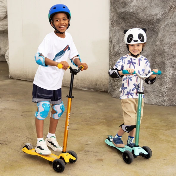 Micro Maxi Deluxe Pro LED 3 Tekerli Işıklı Çocuk Scooter Purple Pink - 4