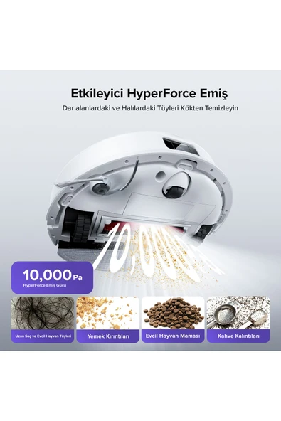 Roborock S8 Pro Akıllı Robot Süpürge Beyaz - 2
