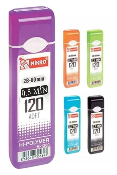 Kalem Ucu 120 li 0.5 mm 2B 3 Paket Çoklu Versatil Kalem Uç Mekanik Uçlu Otomatik Kurşun Mikro Kalem Ucu 60 mm Yumuşak - 2