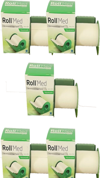 Rollmed 5cmx5m Kağıt Flaster 5 Kutu ürün görseli