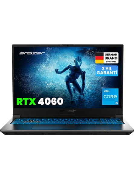 Erazer Deputy P60I MD62747 i5-13420H 16 GB 512 GB SSD RTX4060 15.6" Full HD Gaming Laptop