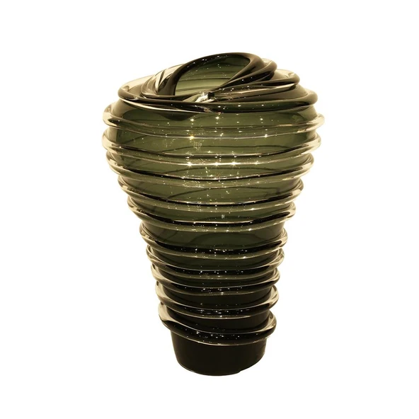 Lucky Art Cam Yeşil Halkalı By Vazo 30x30x38,5cm ürün görseli