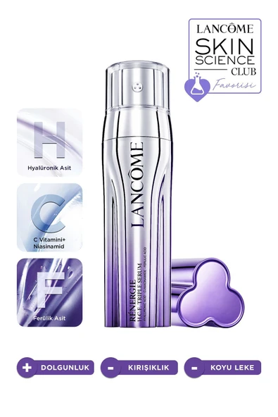 LANCOME Rénergie Triple Serum Hyalüronik Asit, C Vitamini Niasinamid, Ferülik Asit 50 ml 3614272860377