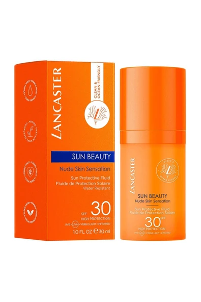 LANCASTER Sun Beauty Sun Protective Fluid SPF30 Yüz İçin Güneş Koruyucu 30ML - 2