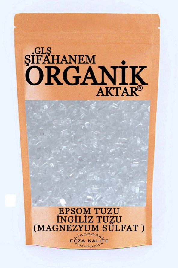 Yenilebilir Ingiliz Tuzu - Epsom Salt - Magnezyum Sülfat 500 gr