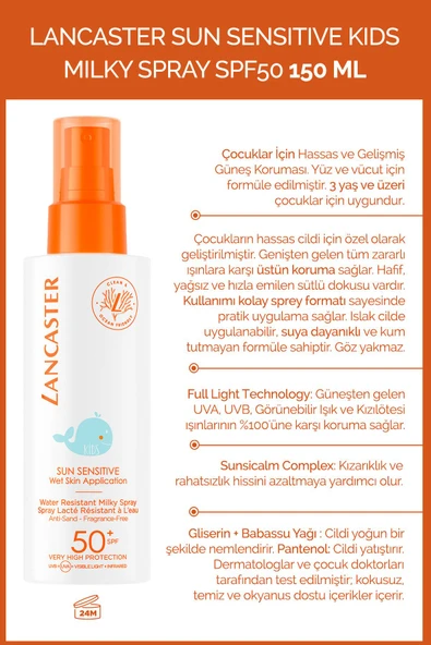 Lancaster Sun Kids Sensitive Spf 50 Sprey 150 ml