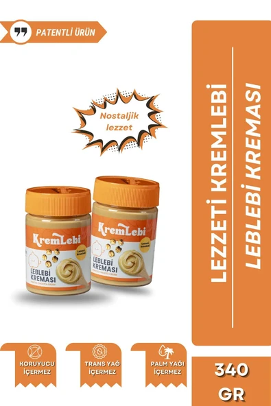 2'li Set Kahvaltılık Sürülebilir Katkısız 340gr Leblebi Kreması + Kakaolu Fındık Kreması 320gr - 2
