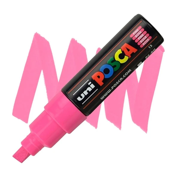 Uni-Ball Posca 8.0 Su Bazlı Poster Markörü Pembe PC-8K