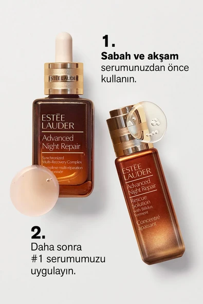 ESTEE LAUDER Konsantre Serum - Advanced Night Repair Rescue Solution - 20ml, Kızarıklık Ve Tahriş Karşıtı Formül - 7