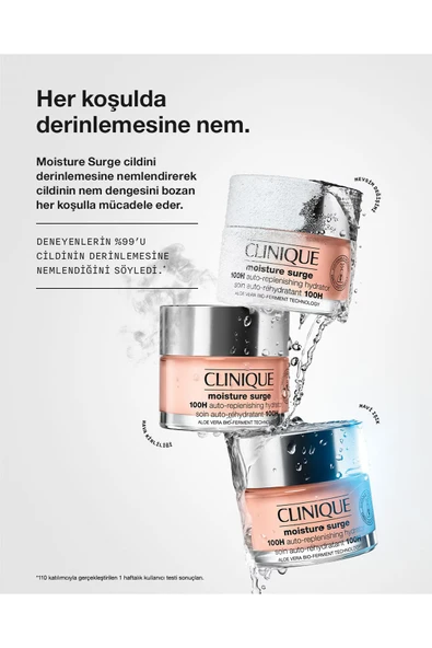CLİNİQUE Moisture Surge™ Megastars 3 Ürünlü Nemlendirici Seti - Yüz Kremi 50ml, Maske 30ml, Balm 7ml, Çanta - 8