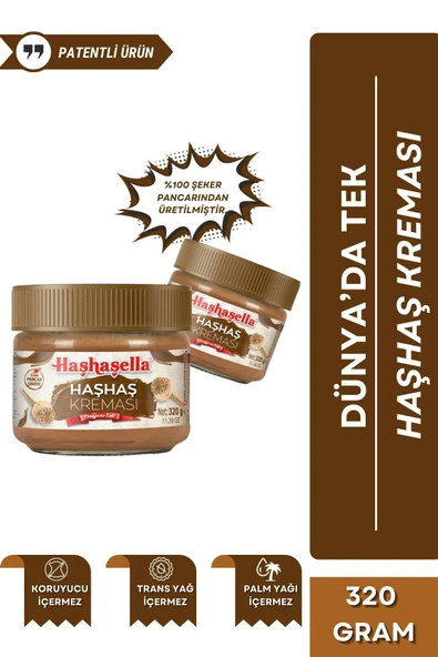2'li Set Kahvaltılık Sürülebilir Katkısız 340gr Leblebi Kreması + Haşhaş Kreması 320gr - 3