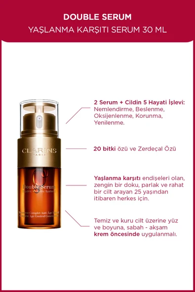 CLARİNS STD Tüm Ciltler Için Bakım Serumu - Double Serum 30 ml 3380810149661 Klasik