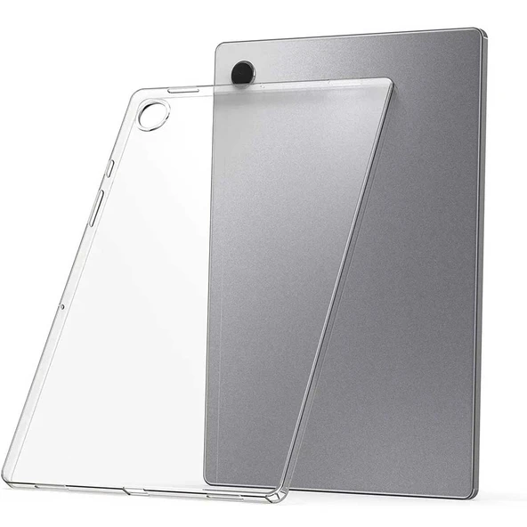 Samsung Galaxy Tab A8 X200 X205 Uyumlu 10,5 inç Şeffaf Silikon Tablet Kılıfı - Resim 2