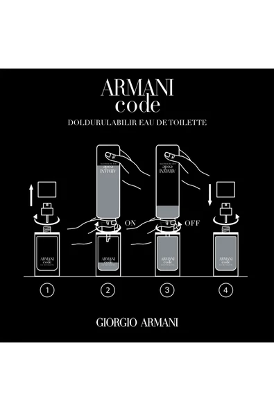 Giorgio Armani Code Refillable Edt 125 ml Erkek Parfüm - Resim 7