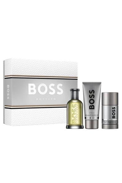 HUGO BOSS Hugo Bottled Edt 100 Ml + Shower Gel 100 Ml + Deostick 75 Ml