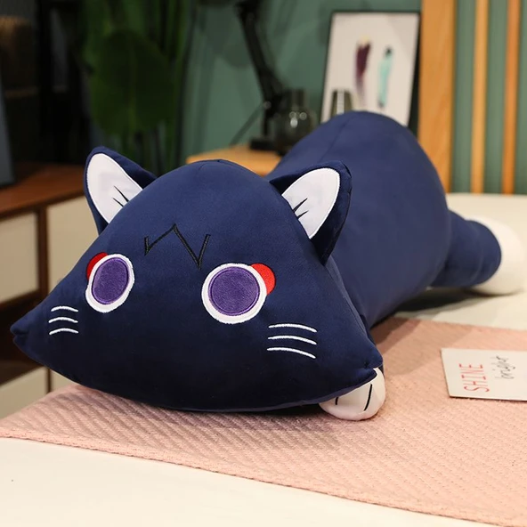 Ağzı Olmayan Kedi Peluş Yastık - 60cm
