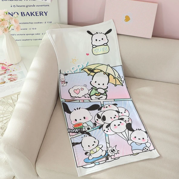 390 GSM Flanel Çizgili Küçük Banyo Havlusu - Kuzu 75x35cm - 8