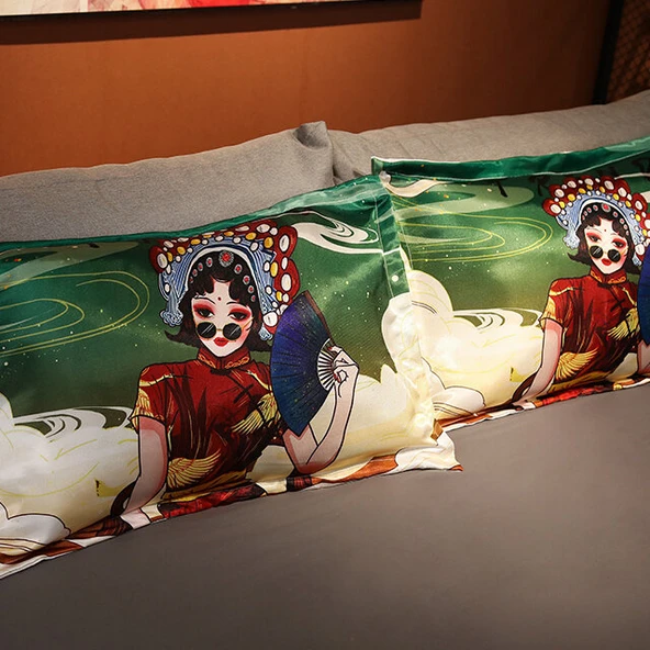 Peluş Tek Yastık Kılıfı + Yastık İçi 48x74cm