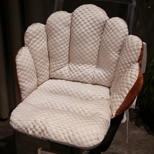 Yarı Kapalı Peluş Minder - Gri - 60*45*40cm