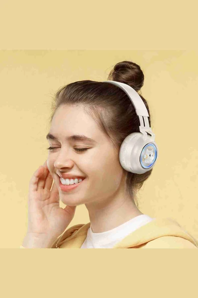 Hoco W50 Cute Fun Bluetooth 5.3 RGB Kablosuz Kulaklık - 11