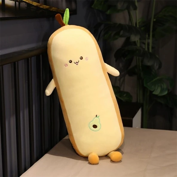 Meyve Ekmek Peluş Yastık - Havuç - 100cm - 10
