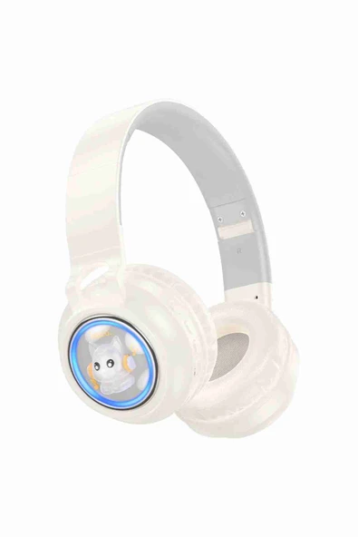 Hoco W50 Cute Fun Bluetooth 5.3 RGB Kablosuz Kulaklık - 9