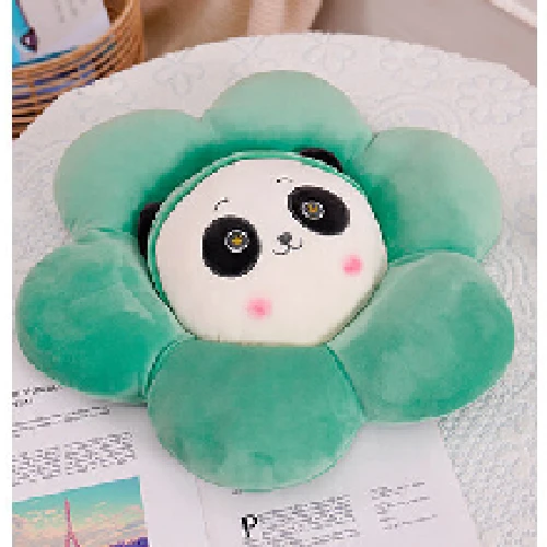 Petal Peluş Minder - Yeşil Karpuz Desenli - 50cm