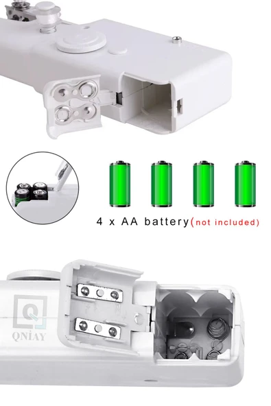 QNİAY Portatif El Tipi Pilli Dikiş Makinası Taşınabilir Pilli Dikiş Makinesi  İğne İplik Makara Ev Tipi - 7