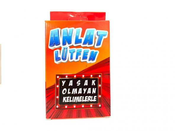 Anlat Lütfen Yasak Olmayan Kelimeler Kart Oyunu Kelime Oyunu - 3