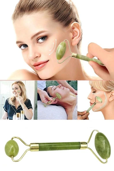 QNİAY Yüz Bakım Masaj Yeşim Taşı+ Organizer Kutu (2 Li Set) - Resim 3