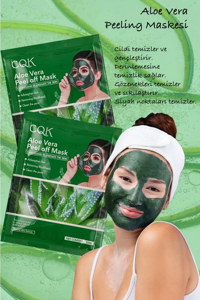 QNİAY Aloe Vera Kürü Sürülebilir Yüz Maskesi 20 Gram 1 Adet - 4