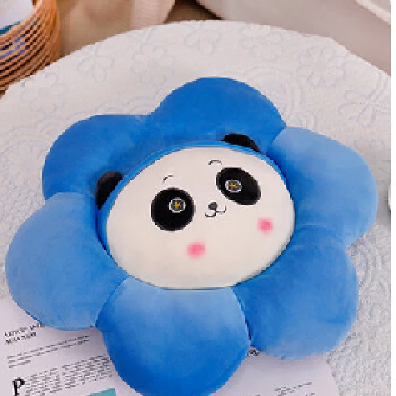 Petal Peluş Minder - Mavi Panda Desenli - 50cm