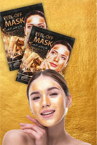 QNİAY 24k Altın Ve Kolajenli 20g Aydınlatıcı Onarmaya Yardımcı Gece Uyku Maskesi 1 Adet Sürülebilir Maske - Resim 5