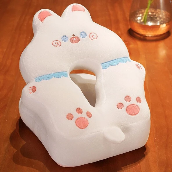 Buz İpek Lateks Uykucu Yastık - Shiba Inu - 30x28cm - 10