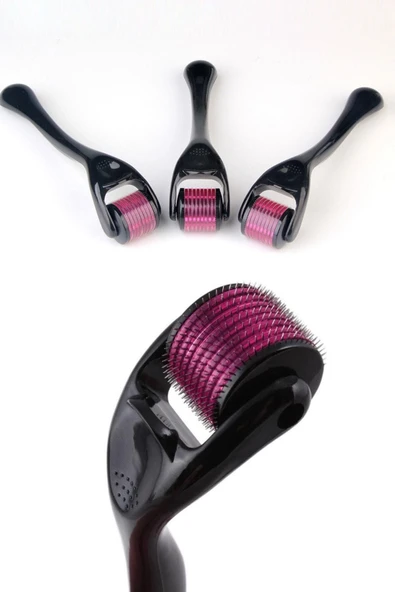 QNİAY Dermaroller 540 Iğneli Derma Roller 1 Mm Iğne Cilt Yüz Vücut Yenileme Bakım
