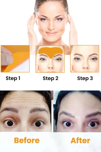 QNİAY Altın Yüz Cilt Bakımı Kolajen Maske T Maske (1 Adet) Alın ve Kaş Ortası Bölgesi Açık Alan Bakım - 3