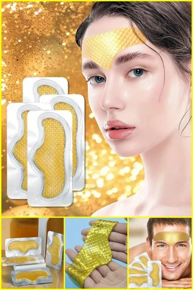 QNİAY Altın Yüz Cilt Bakımı Kolajen Maske T Maske (1 Adet) Alın ve Kaş Ortası Bölgesi Açık Alan Bakım - 2