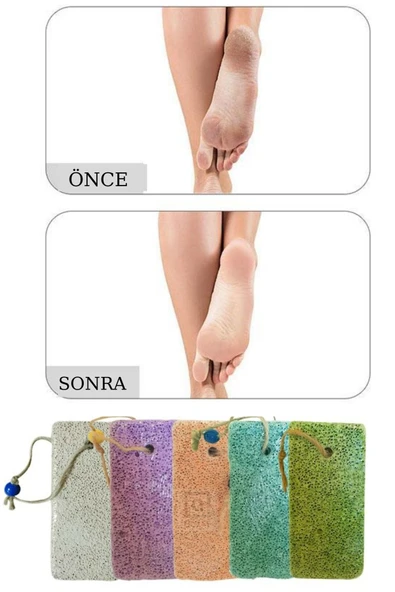 QNİAY Topuk Taşı Doğal Pomza El Ayak Bakım Nasır Taşı (1 Adet) Manikür Pedikür Cilt Bakım - 3