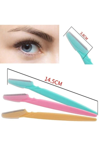 AŞÇIBAŞI TİCARET Yüz Jilet Ve Kaş Şekillendirici Kadınlar Için Hassas Kaş Usturası - Resim 3