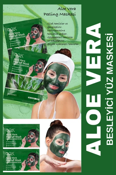 QNİAY Aloe Vera Kürü Sürülebilir Yüz Maskesi 20 Gram 1 Adet
