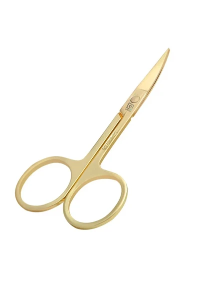 QNİAY Gold Kaş Makası Ucu Kıvrık Şekillendirme İçin Kağıt Kesimi İçin Dikiş Terzi Küçük Nakış İğne Makası - Resim 3