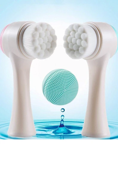 QNİAY Çift Taraflı Arındırıcı Yüz Temizleme Fırçası - Resim 2