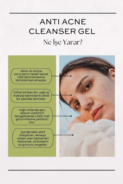 PEONİES Anti-acne Cleanser Gel | Yağlı, Akneli Ve Karma Ciltler Için Salisilik Asitli Yıkama Jeli - 3