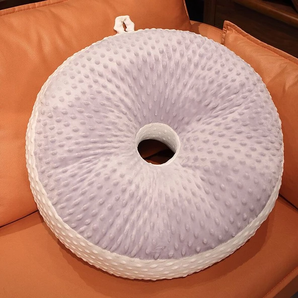 Bubble Peluş Koltuk Minderi - Gri - 40cm