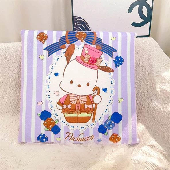 Çizgi Film Hafızalı Köpük Oturma Minderi - Kuromi 40x5cm - 12