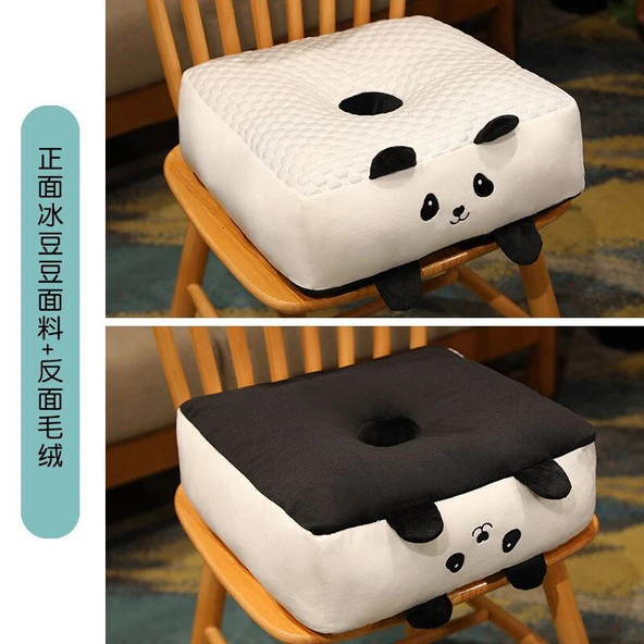 Bing Dou Dou Futon Minder Peluş Oyuncak - Panda Kare - 40cm