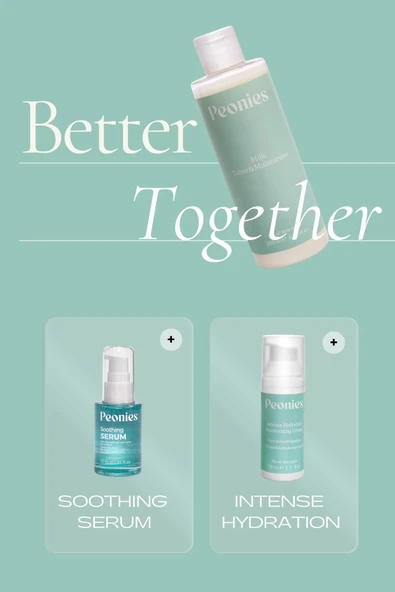 PEONİES Milk Toner & Moisturizer | Temizleyici Ve Nemlendirici Tonik | Tüm Cilt Tipleri - 3