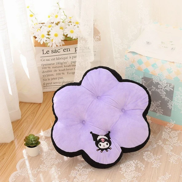 Petal Peluş Minder - Sarı Yeşil - 3